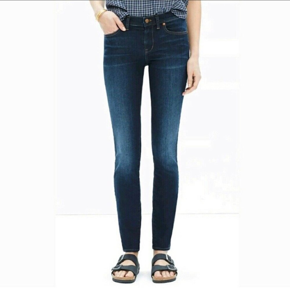 Madewell Skinny Skinny Jeans Mid Rise Lakeshore